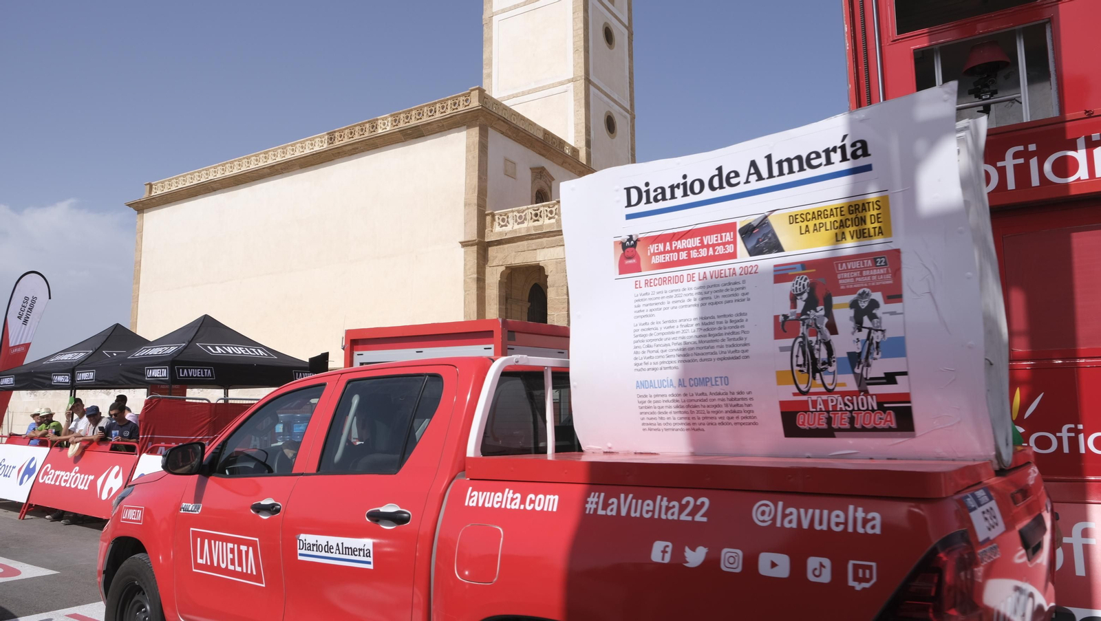 Imágenes de la etapa de la Vuelta a España con llegada en Cabo de Gata, Almería