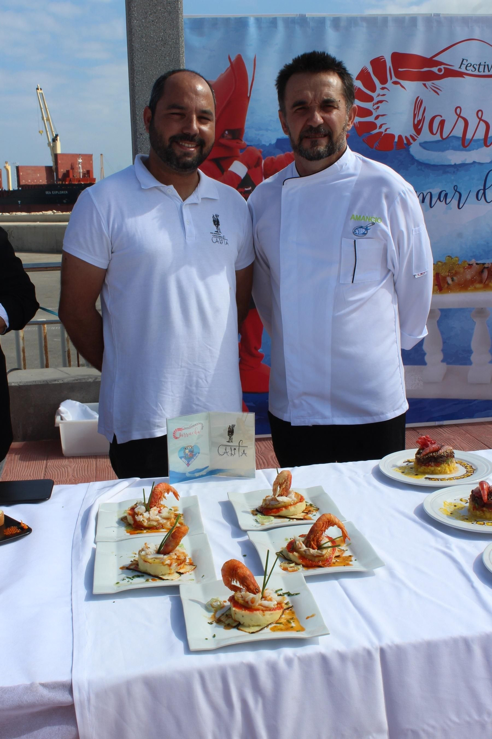 Imágenes de la presentación de la Feria de la Gamba Roja de Garrucha