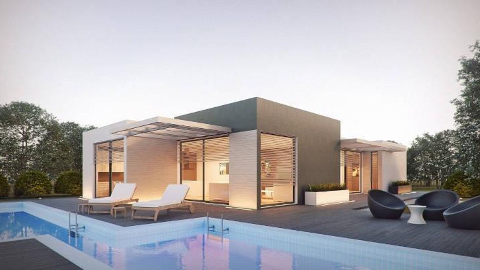 Una casa prefabricada de alto standing.