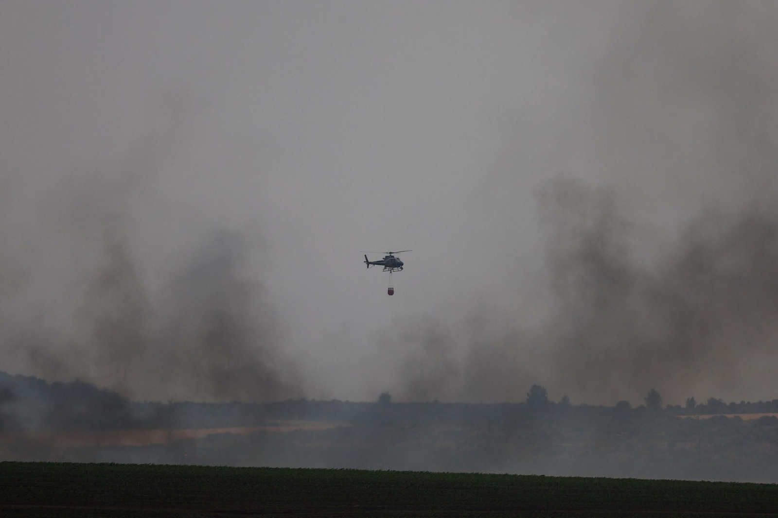 Las fotos de los incendios en las montañas de Jerusalén