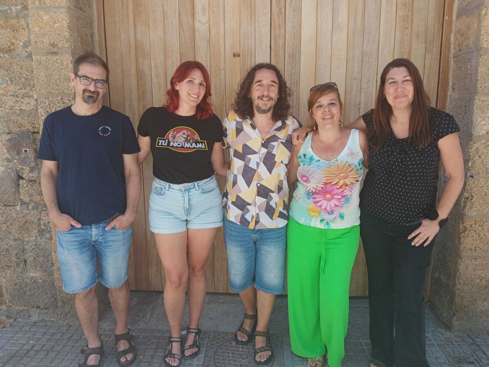 Raúl Lucas, en el centro acompañado por parte de su equipo.