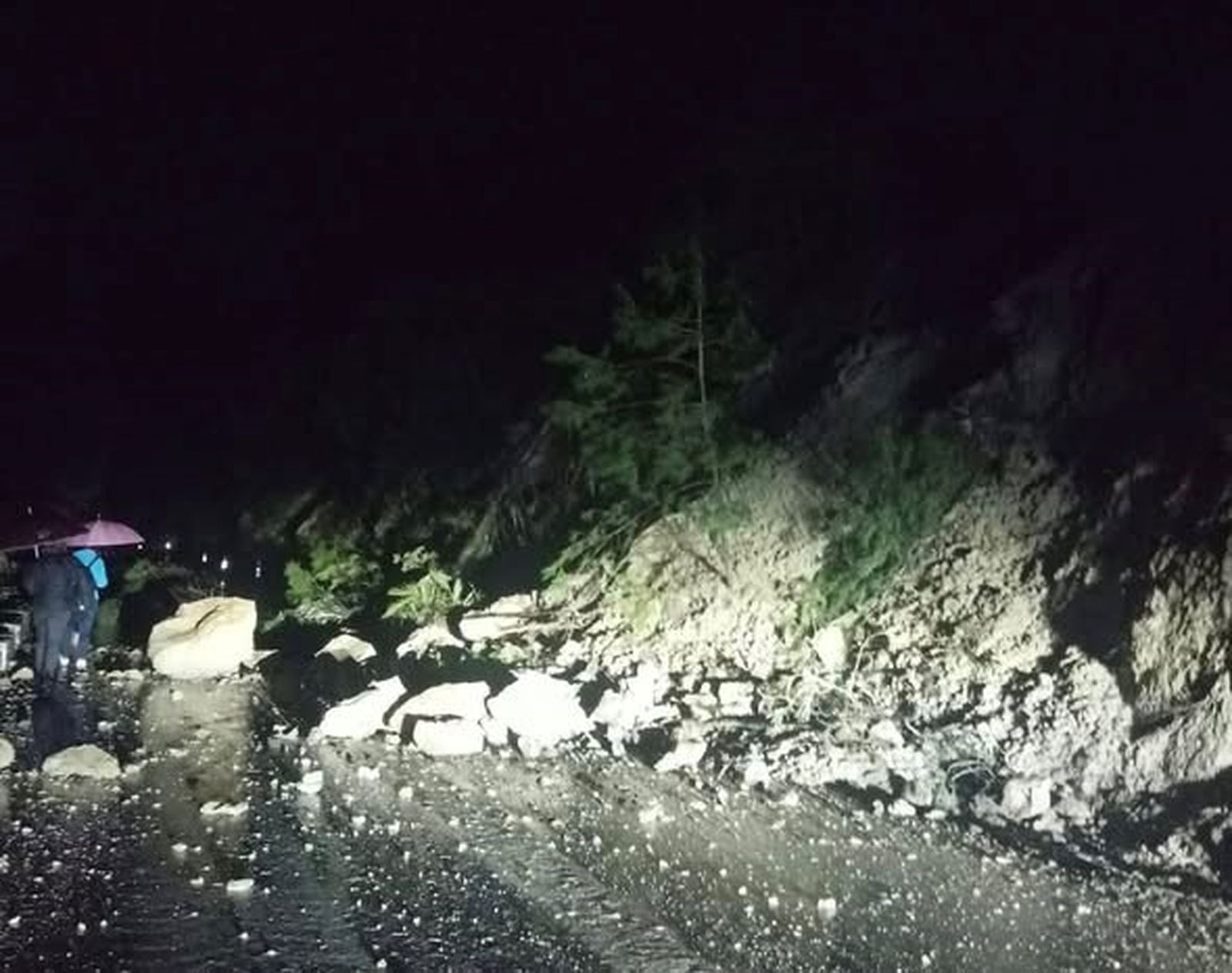 Cortes en la carretera de El Bosque y Benamahoma.