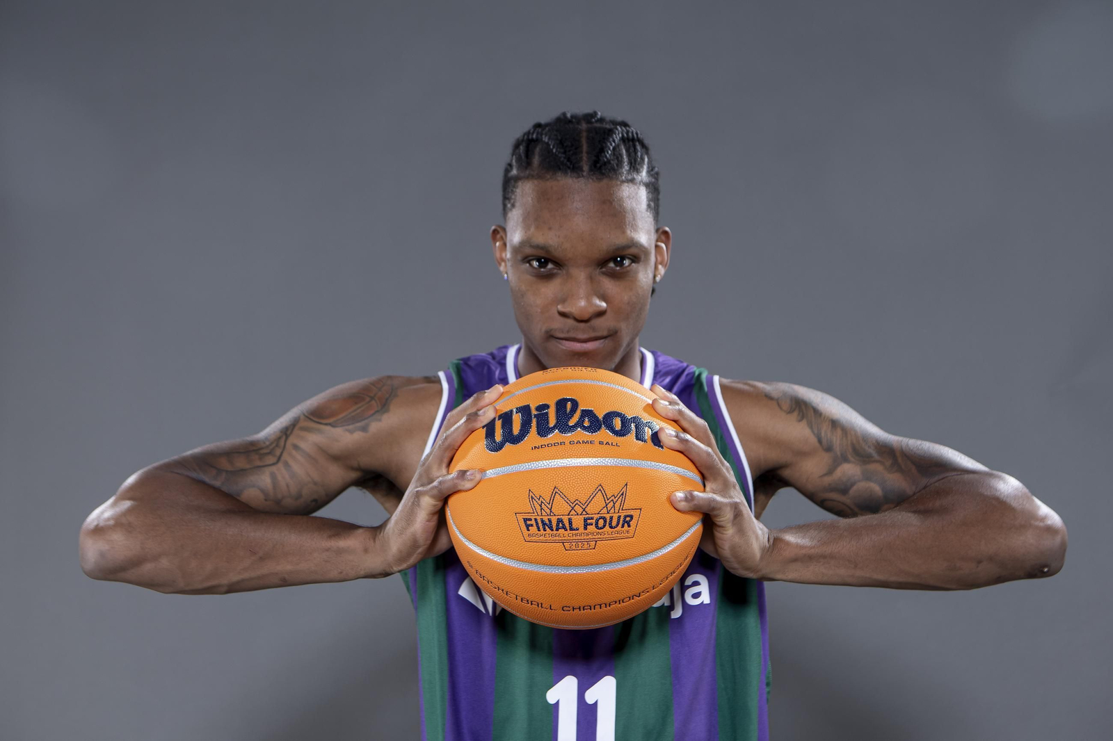 Carter, en la sesión de fotos de la BCL.