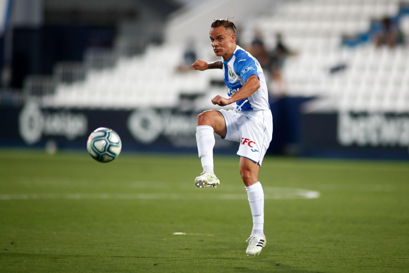 Roque Mesa, en un partido con el Leganés de la pasada temporada.