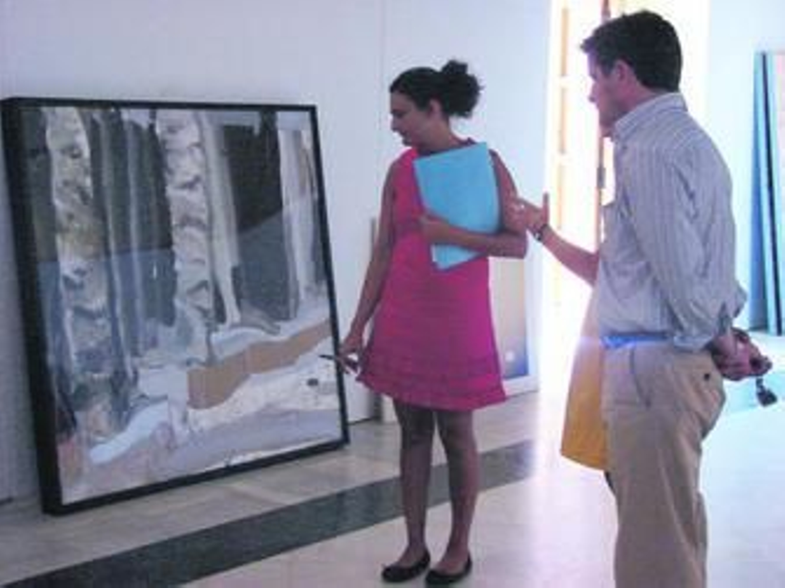 Una de las obras que han competido en el Certamen olontense de Pintura.