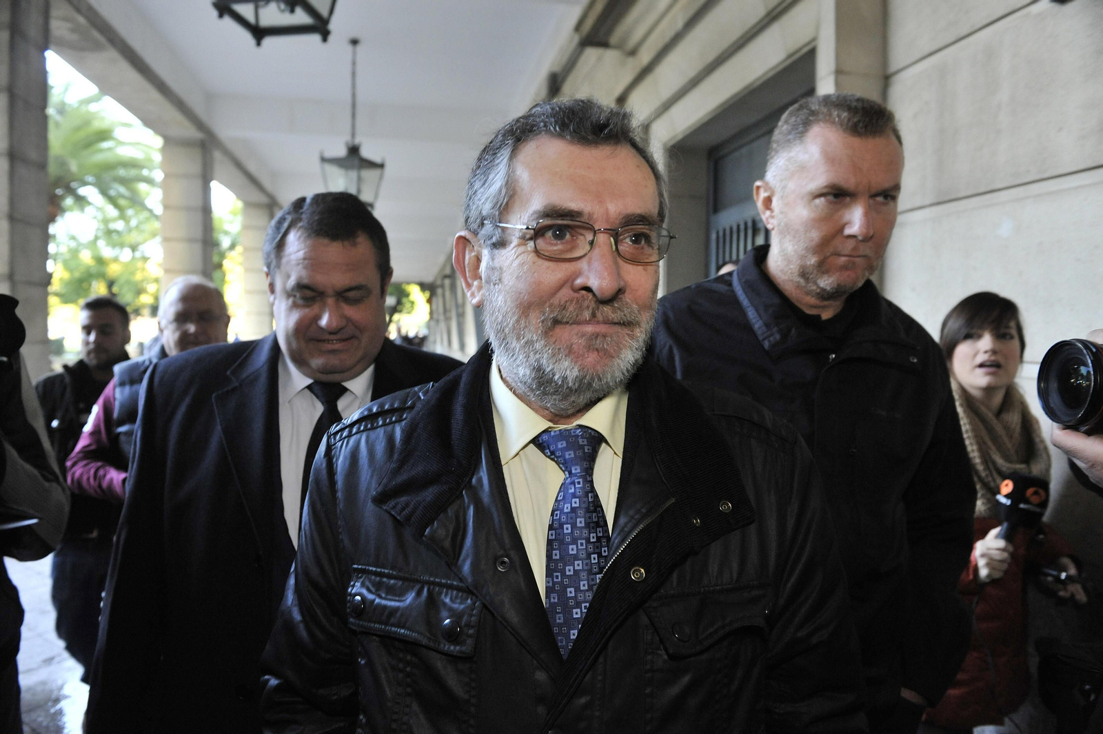 El ex delegado de Empleo en Sevilla Antonio Rivas, en los juzgados cuando declaró por los ERE.