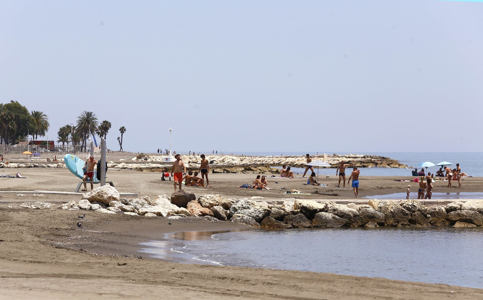 Fotos de Pedregalejo, en Málaga, en el arranque de la fase 2
