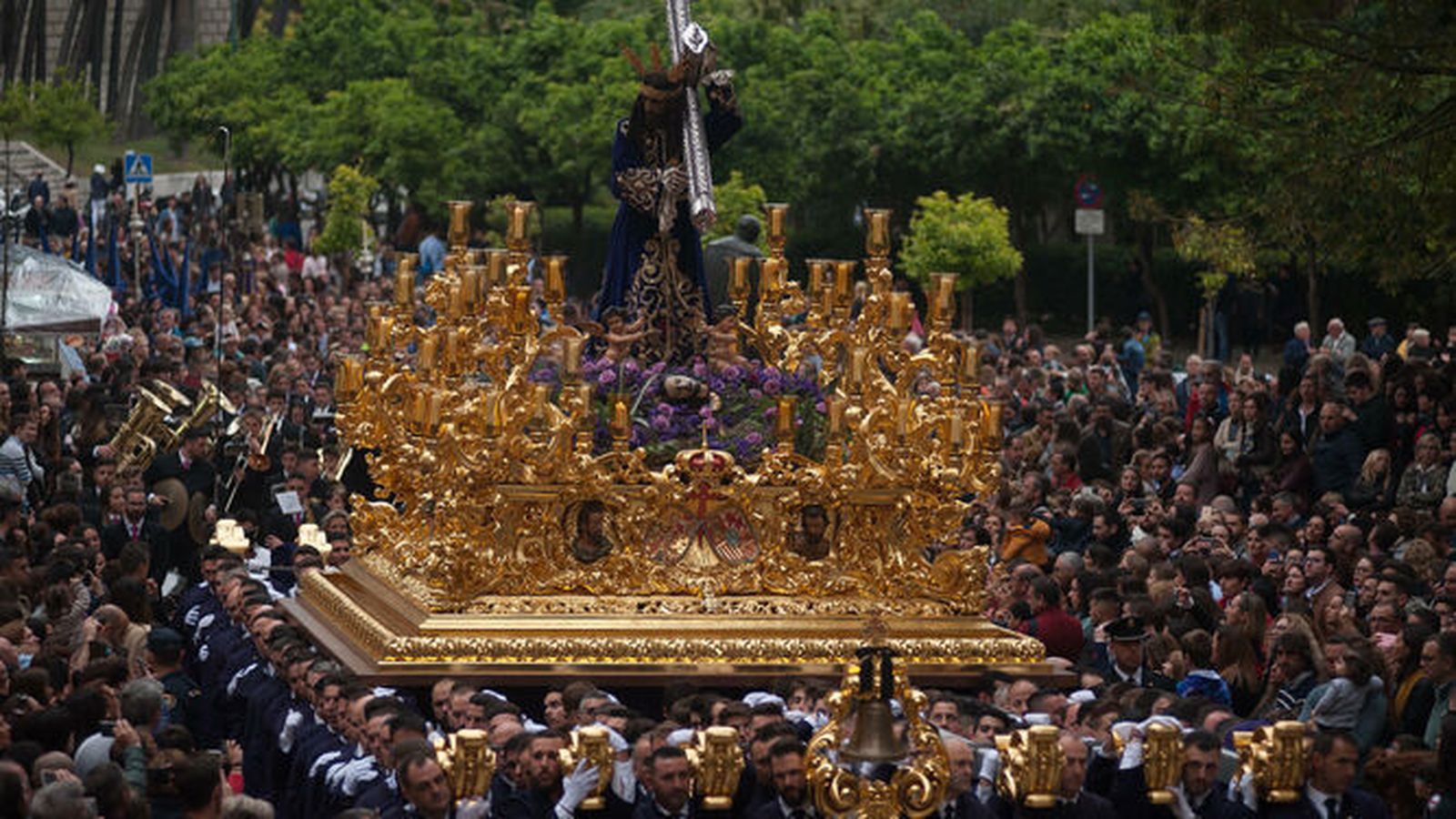 Trono de Jesús El Rico en el Miércoles Santo.
