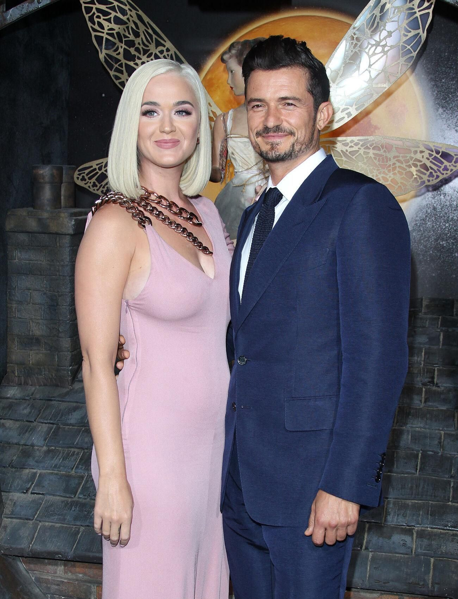 Katy Perry y Orlando Bloom, en un 'photocall'.