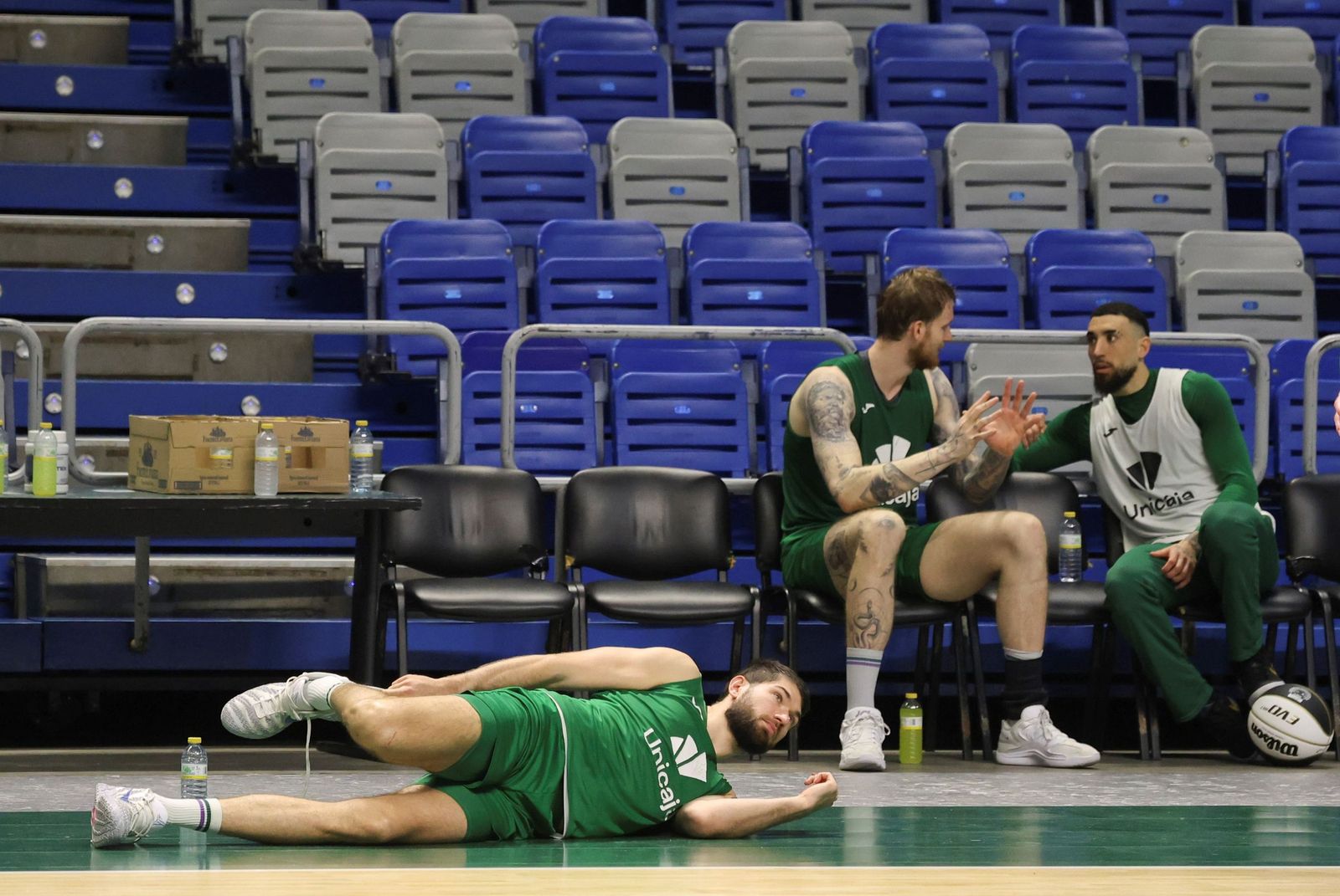 Último entrenamiento en Málaga antes de viajar a la Copa