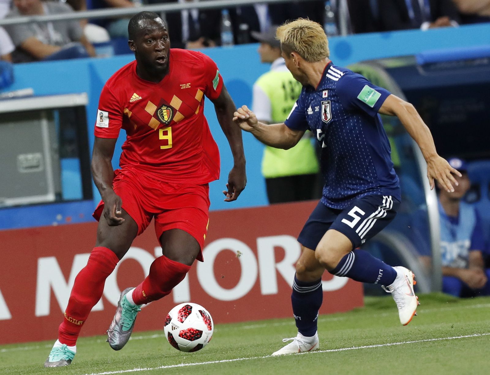 Las imágenes del Bélgica-Japón