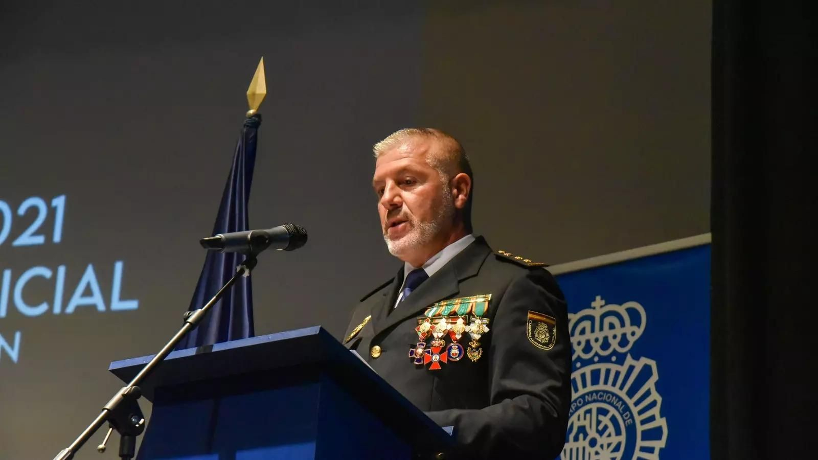 Antonio María Delgado de los Reyes, en su etapa como comisario jefe de La Línea de la Concepción.