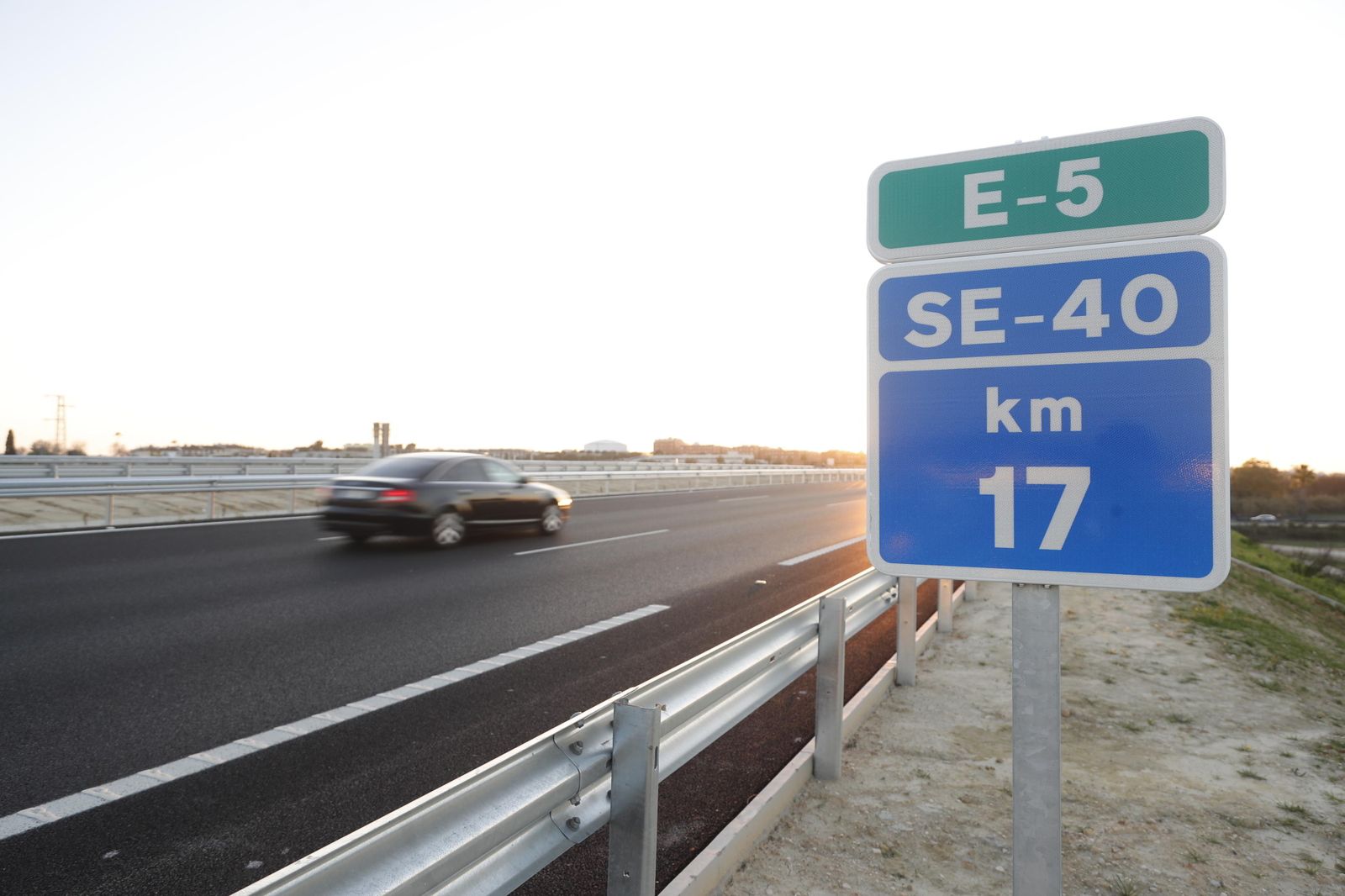 El tramo de la SE-40 a la altura de Dos Hermanas que conecta con Alcalá.