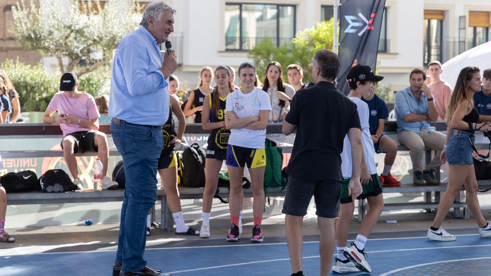 Fernando Romay en el Circuito de 3x3 disputado en las Setas de Sevilla en el día de hoy.