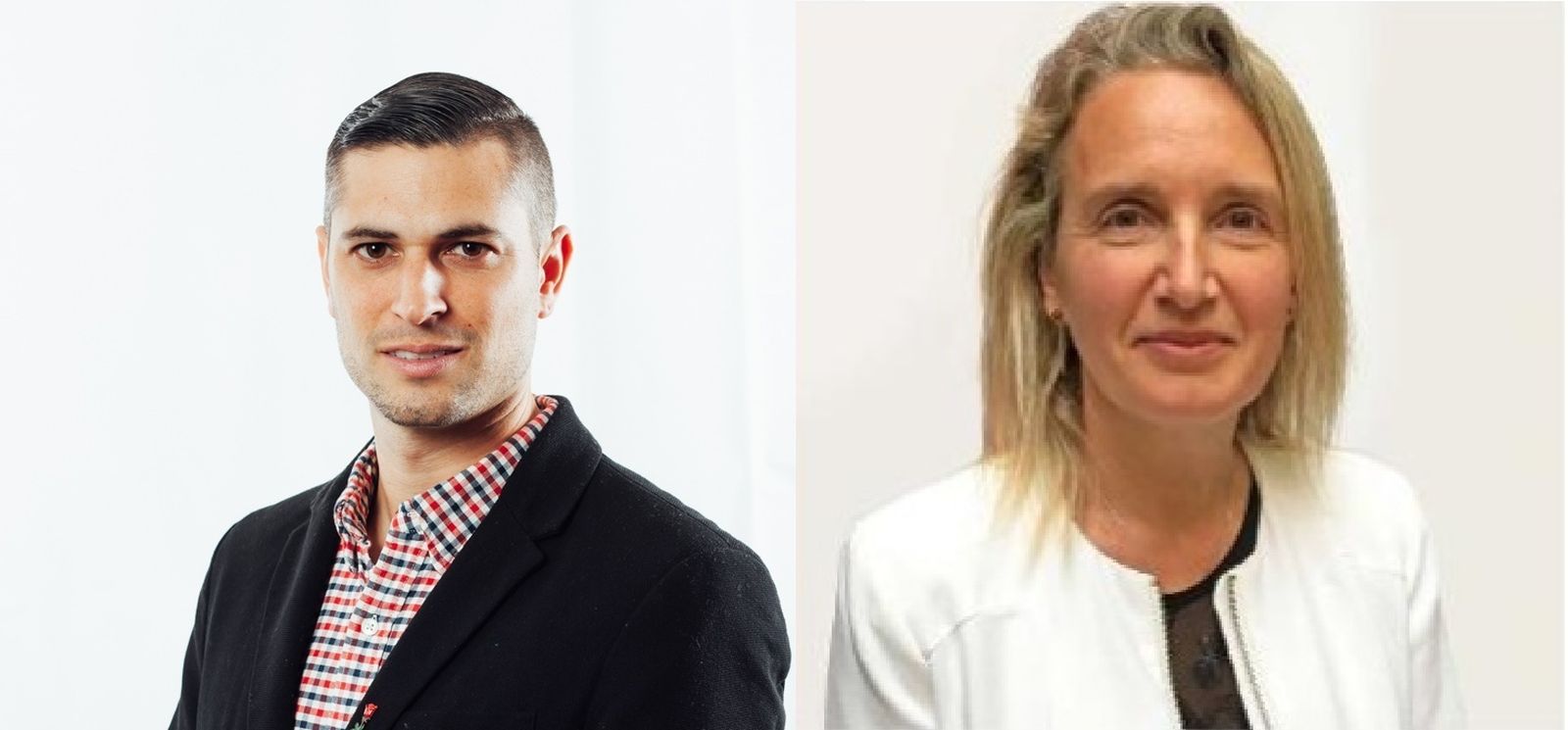 Angel González (PSOE) y María Dolores Campos (Cs)