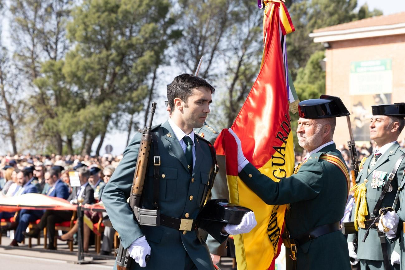 Acto de jura de bandera de la 130ª promoción de guardias civiles de la Academia de Baeza