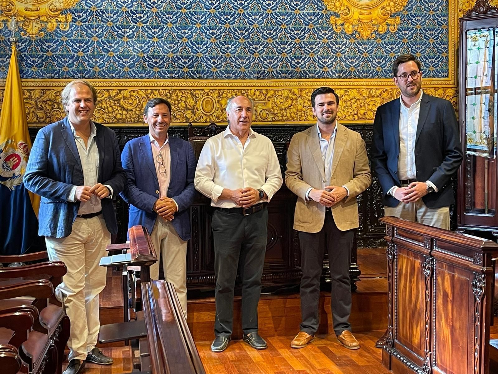 Vázquez Hueso, Rodríguez Ros, Landaluce, Moreno y Márquez, este lunes.