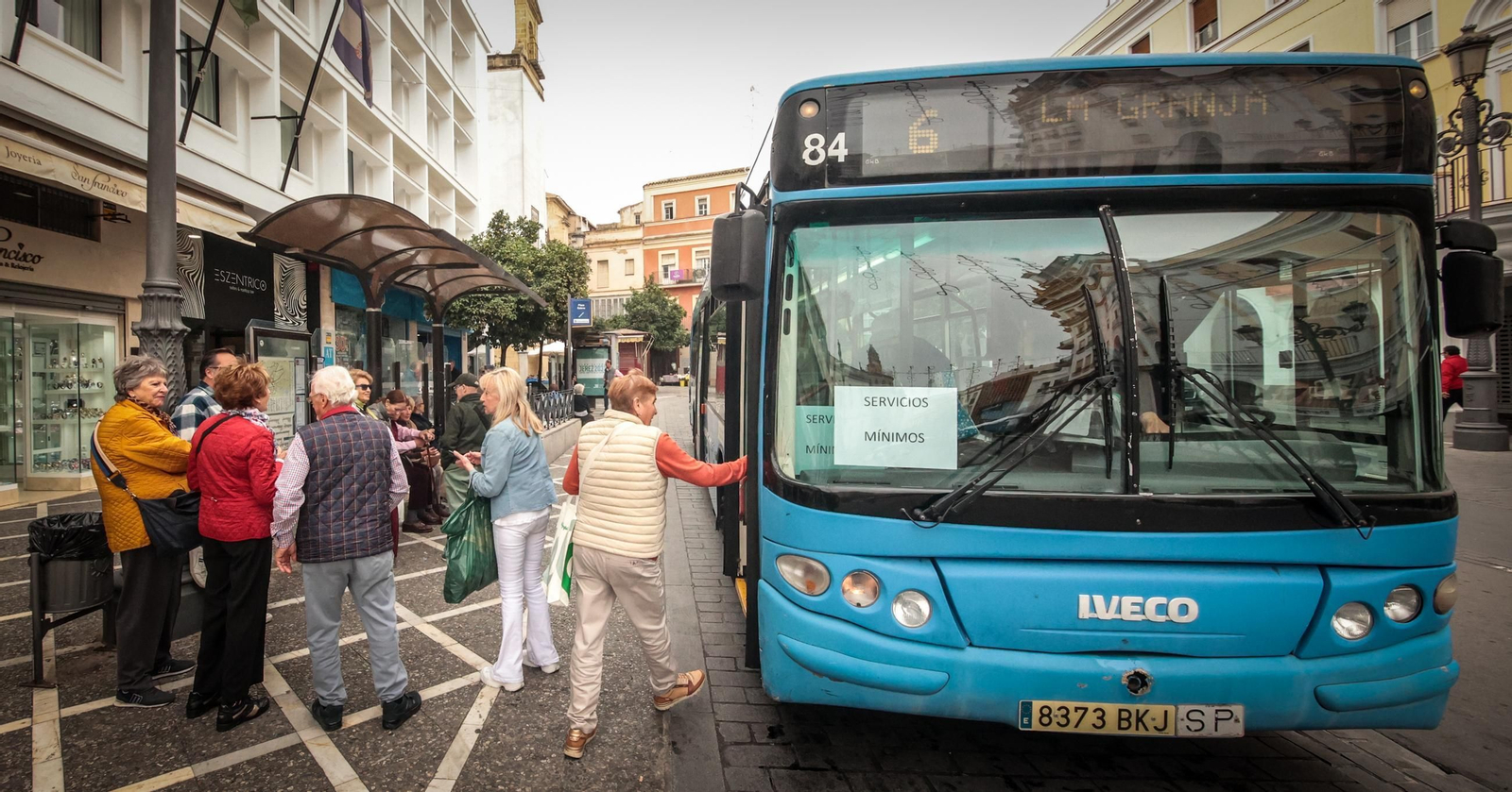 Imágenes de la huelga de transporte de pasajeros en Jerez Imágenes de la huelga de transporte de pasajeros en Jerez