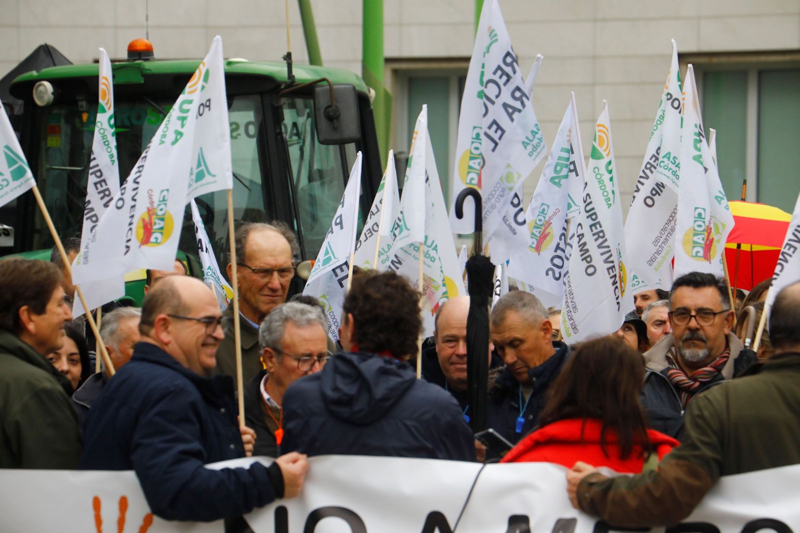 La protesta de los agricultores y ganaderos de Córdoba contra el acuerdo con Mercosur