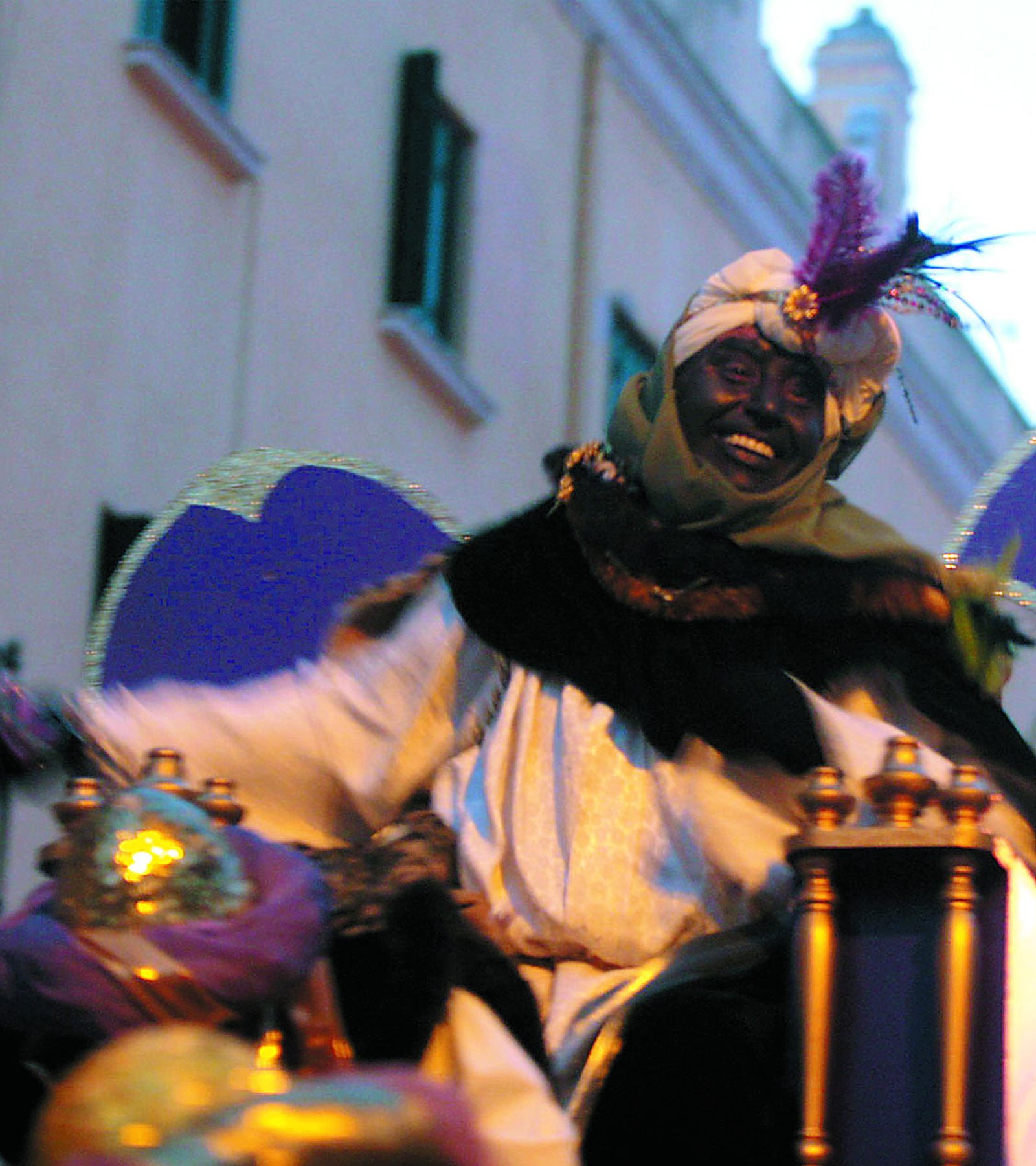 Cabalgata de la Ilusión de 2007. Seguro que conocéis a ese Rey Baltasar... Ese año fue el ex alcalde Antonio Moreno el que se metió en el papel