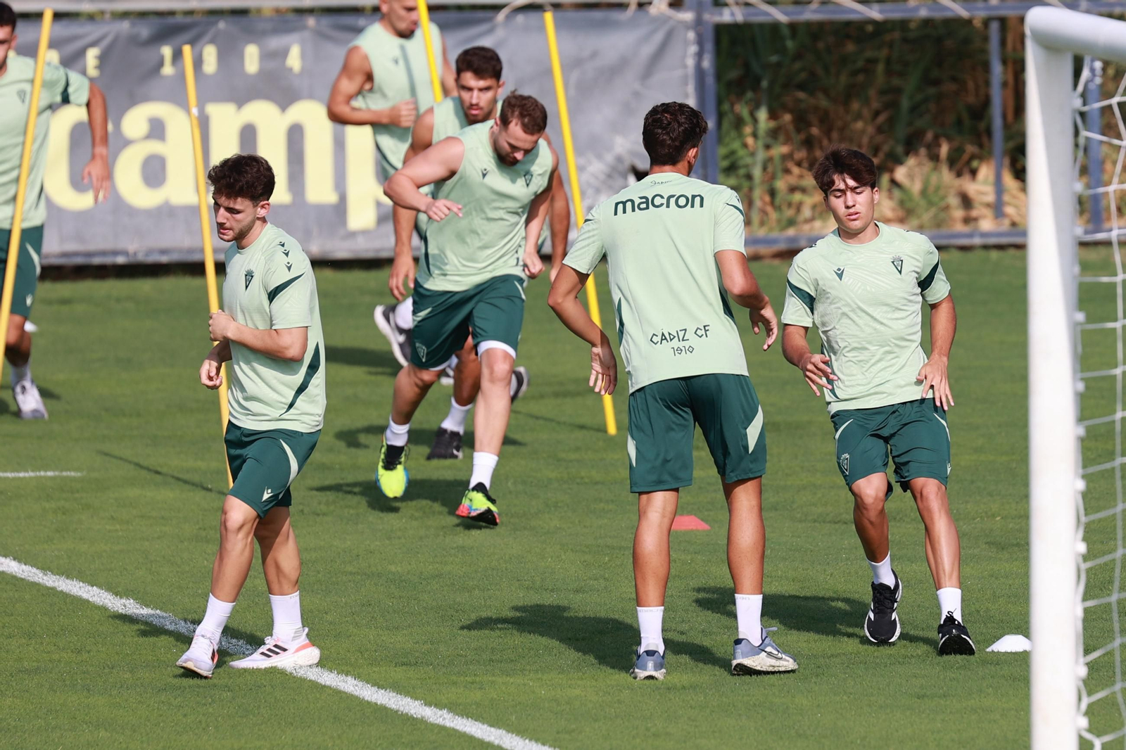 Una sesión del Cádiz de esta pretemporada.