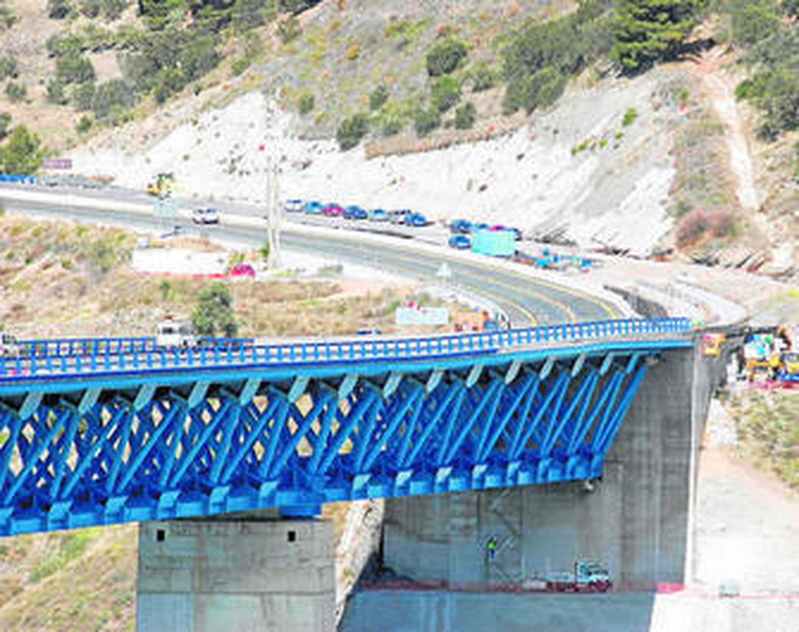 La primera fase de rehabilitación del viaducto se llevó a cabo durante el mes de febrero de este año.
