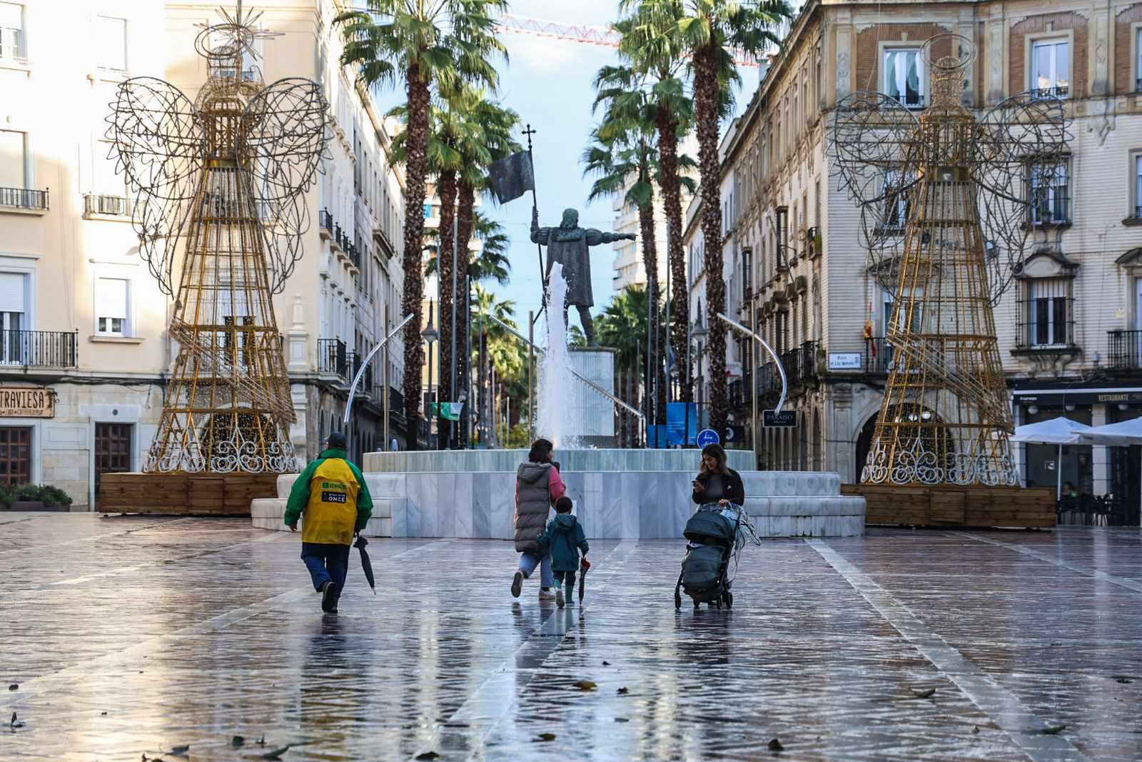 Fotografías de ambiente de frío y lluvia en la ciudad