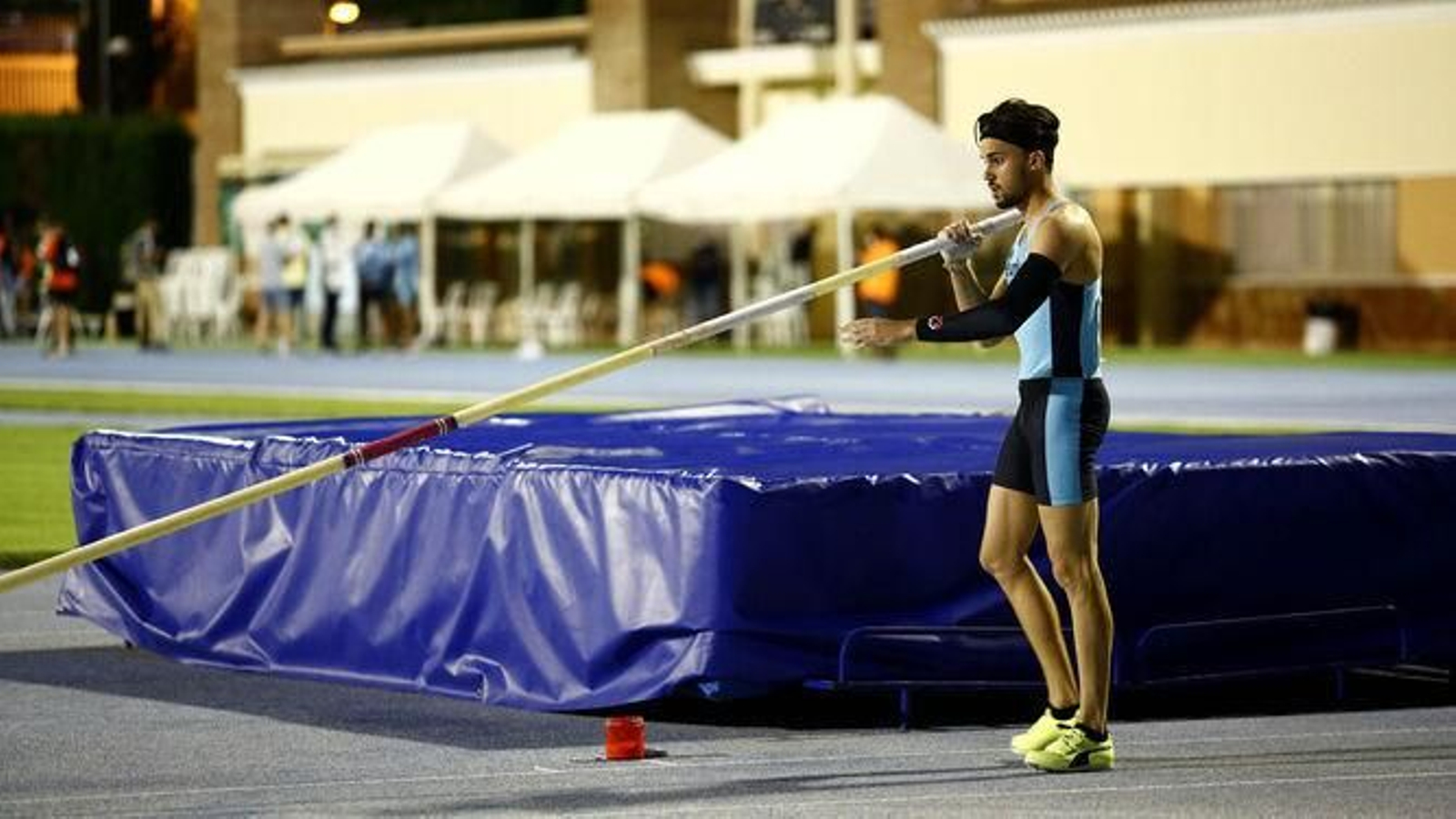 Isidro Leyva, en una prueba. Isidro Leyva, en una prueba.