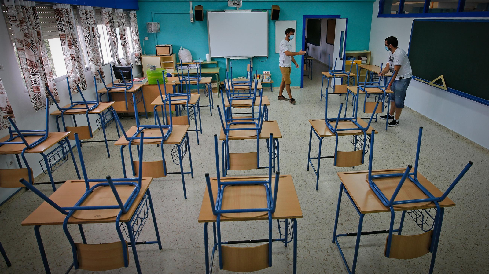 Preparados para el inicio de curso en el CEIP Ciudad de Jerez