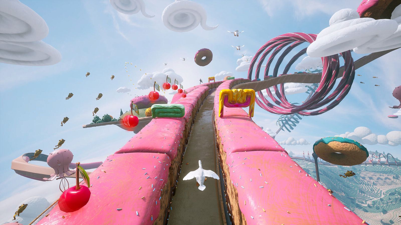 Hay multitud de plataformas y minijuegos.