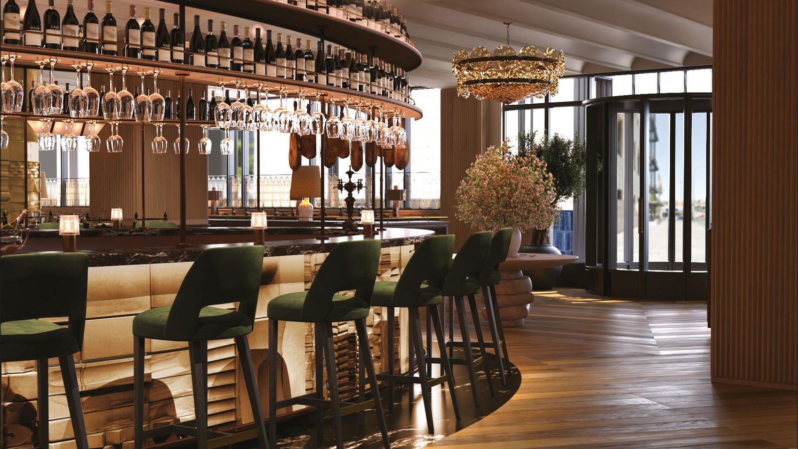 El cocktailbar del hotel.