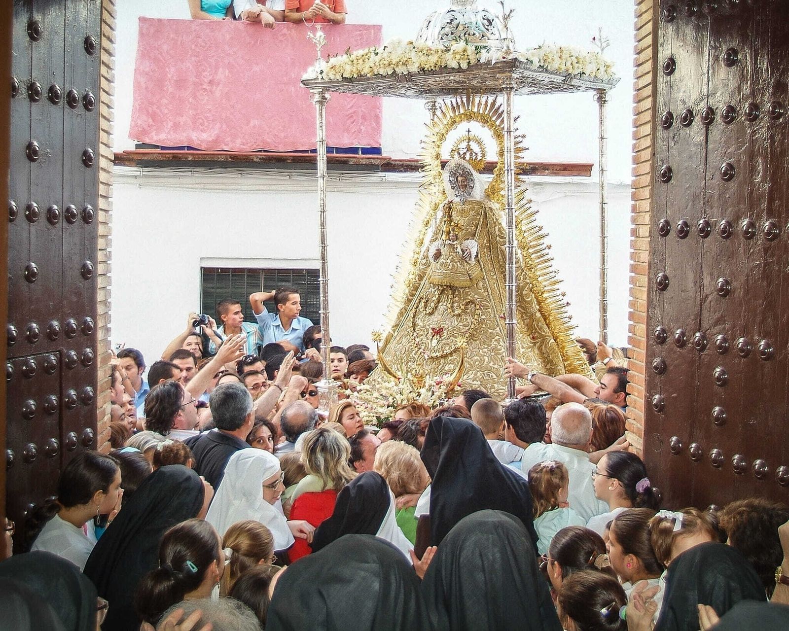 La Virgen de Gracia en su última procesión, celebrada en septiembre de 2015.