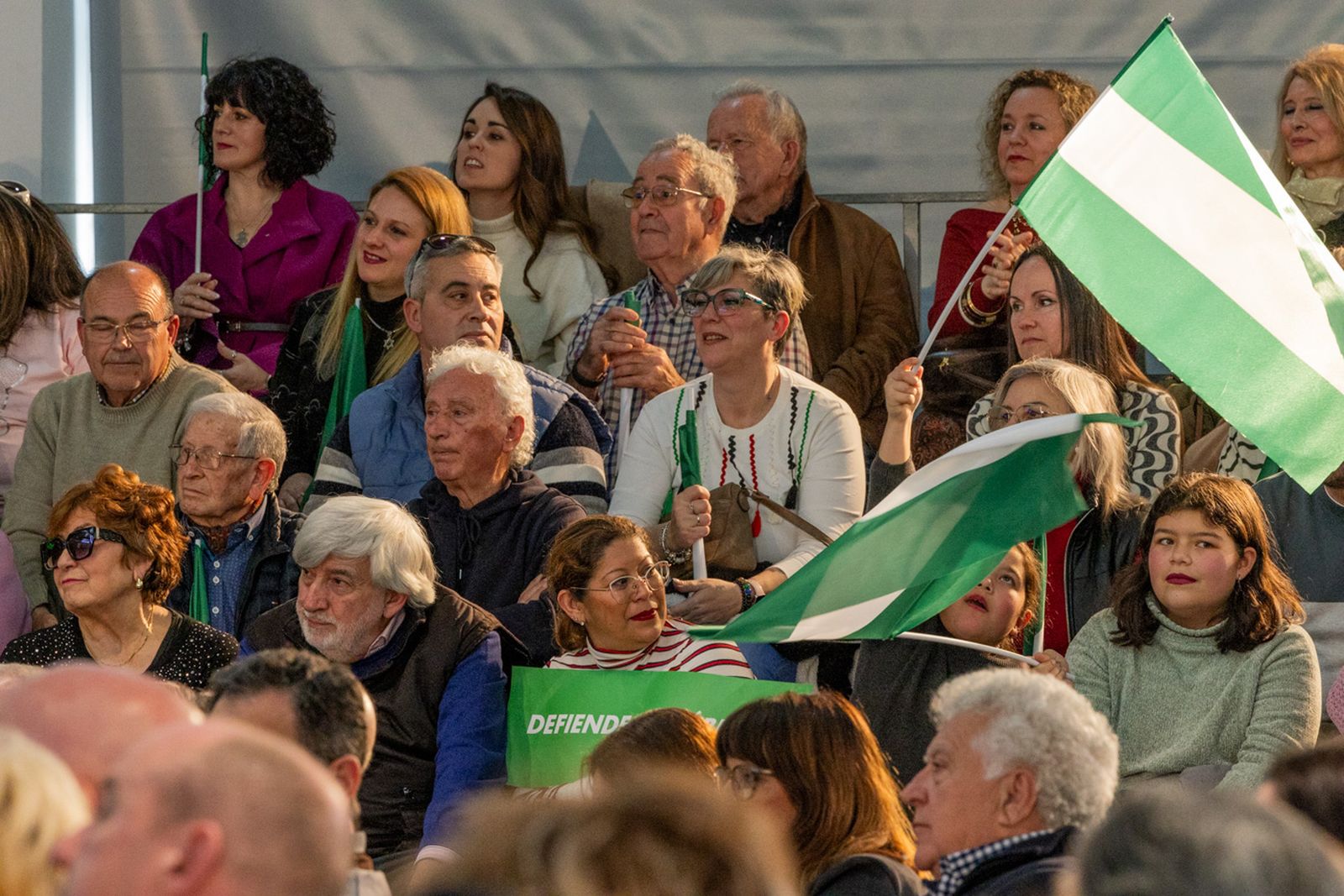 Acto en defensa de los servicios públicos para celebrar el 28F en Jaén