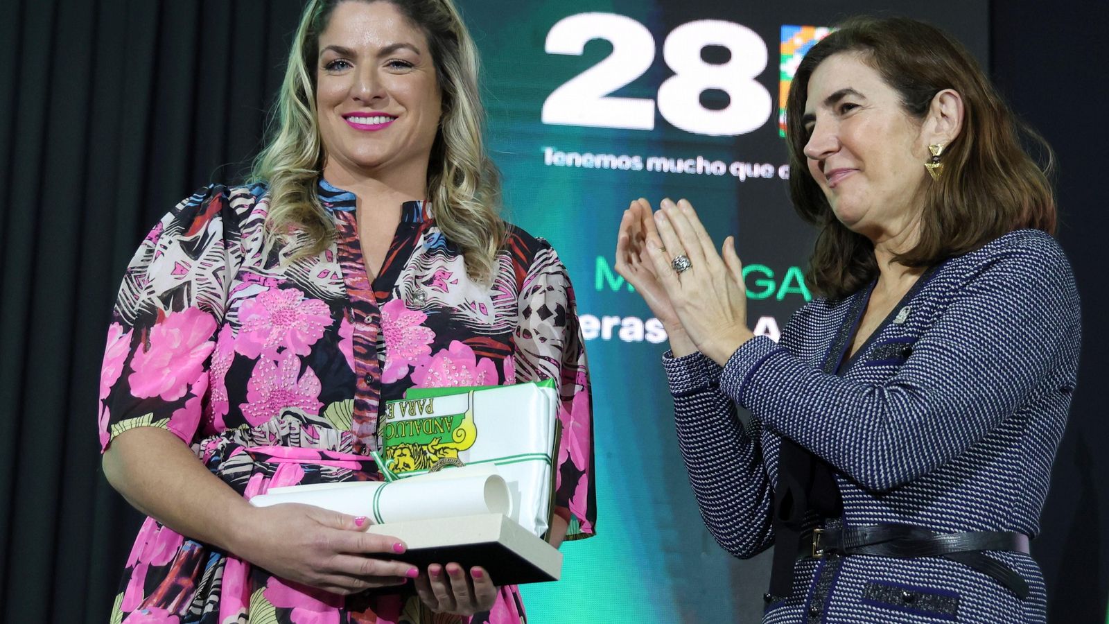 Lourdes Fernández  y Rocío Blanco.