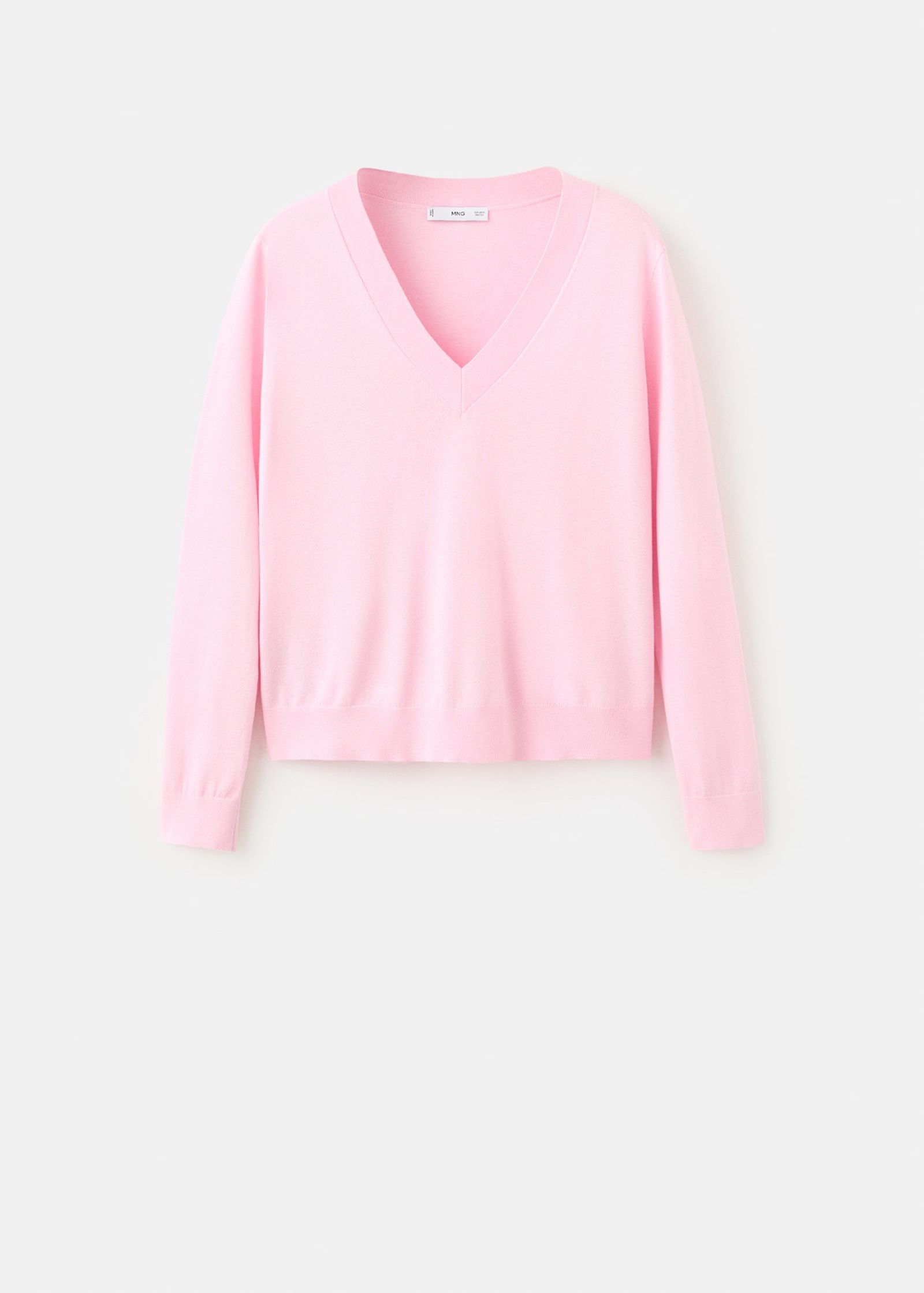 Jersey rosa pastel de Mango.
