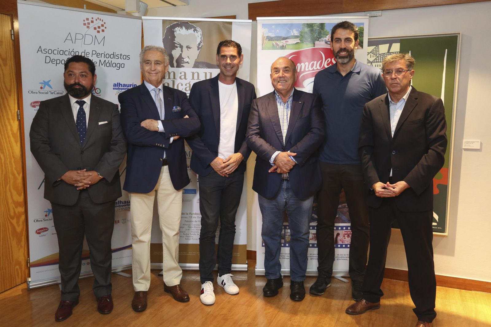 Las fotos de Fernando Hierro y Berni Rodríguez en el encuentro 'Cultura y Deporte'