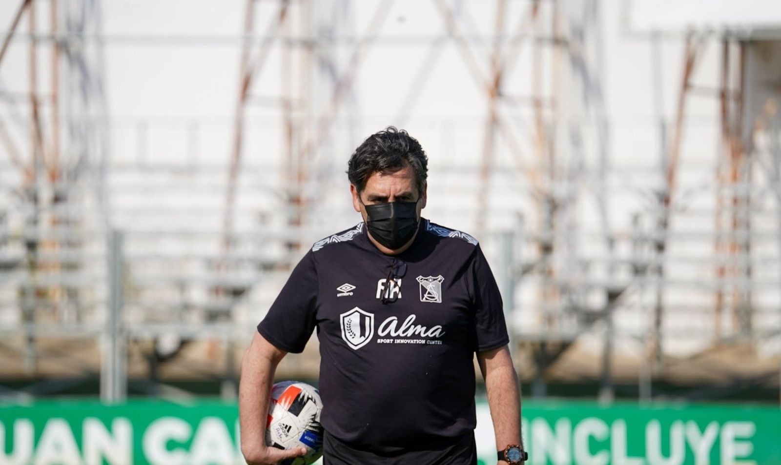 Pedro Buenaventura, en un entrenamiento de esta semana en El Palmar.