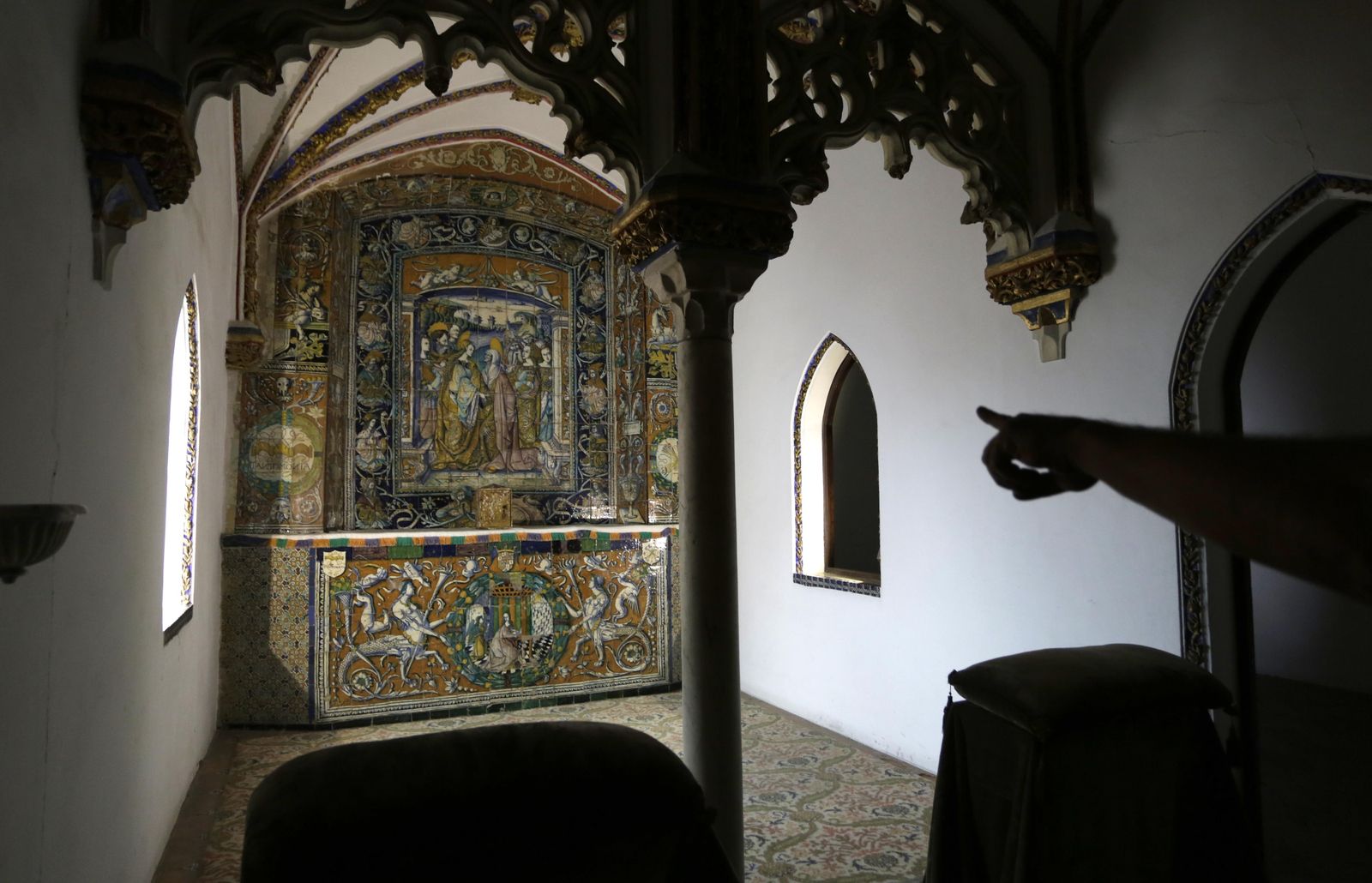 El oratorio de los Reyes Católicos en el Cuarto Real Alto del Real Alcázar de Sevilla.