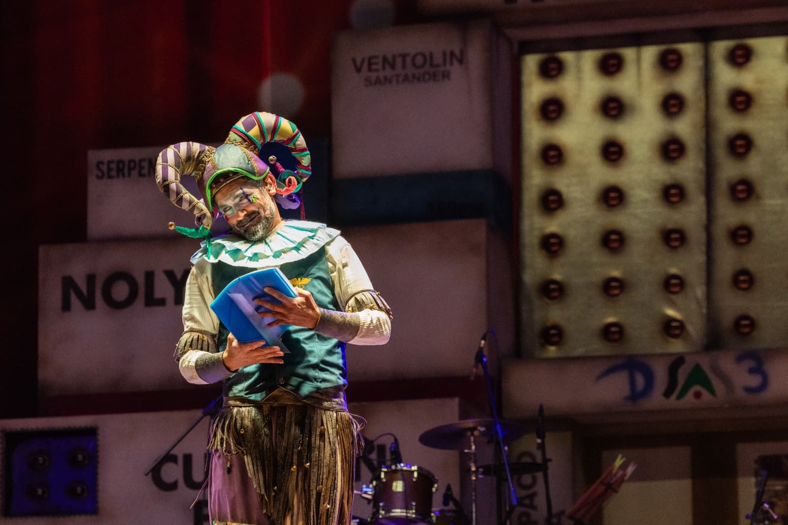 Jesús Bienvenido, durante la Gala Inaugural del Carnaval de San Fernando