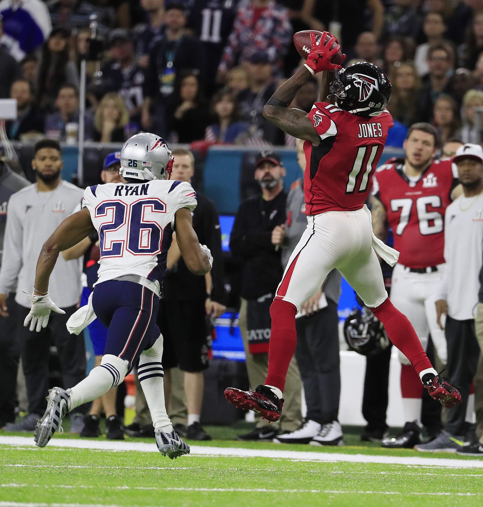 La final de la Super Bowl entre los Patriots y los Falcons