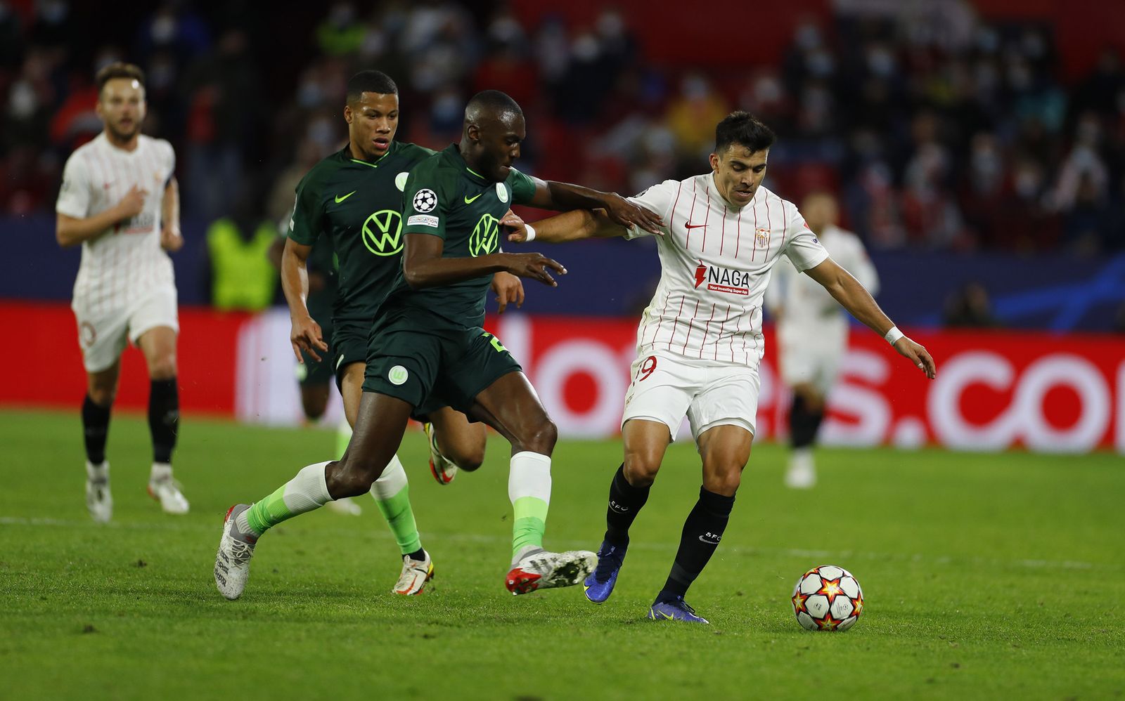 Las imágenes del Sevilla-Wolfsburgo