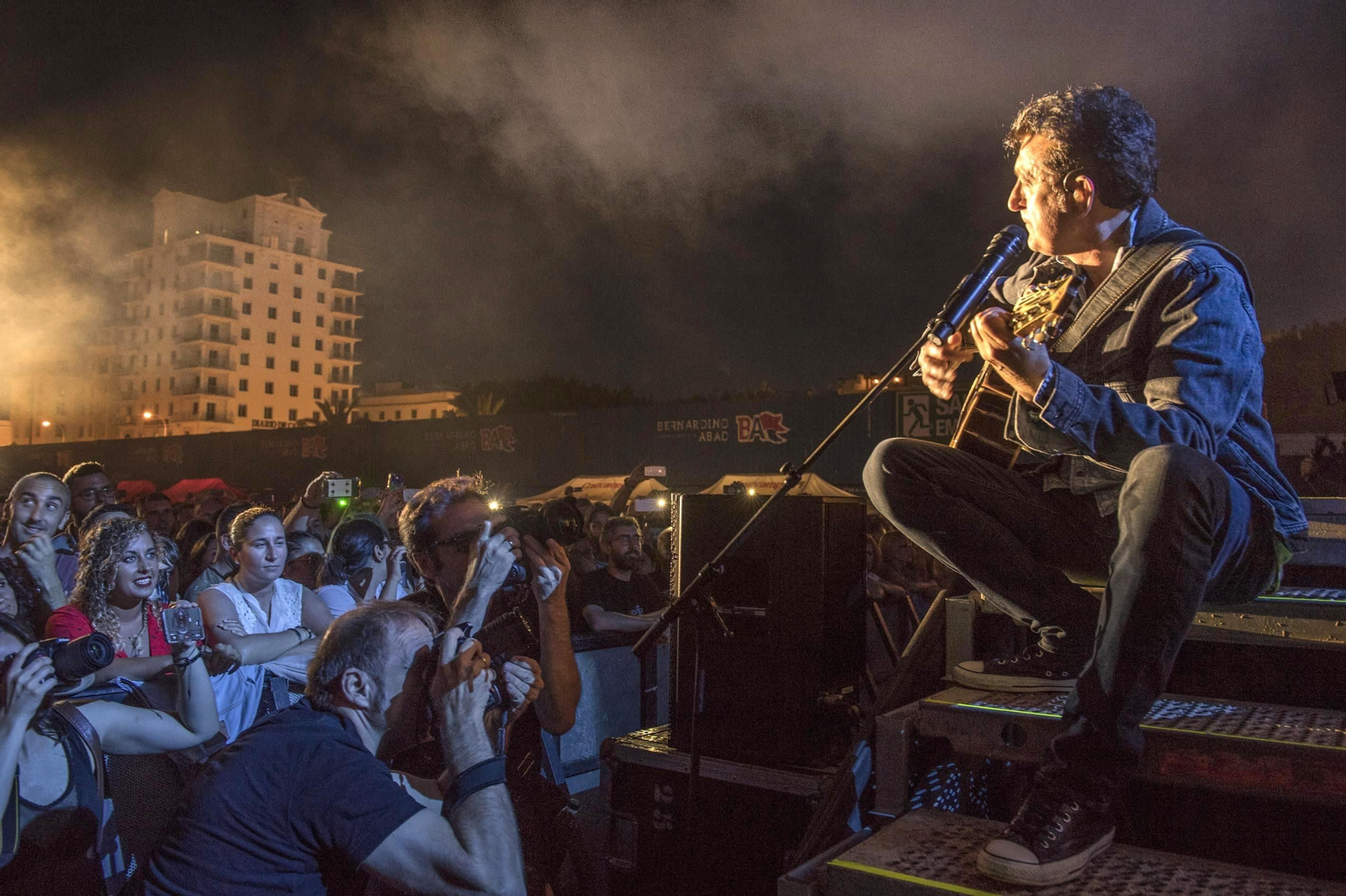 Manolo García en concierto.