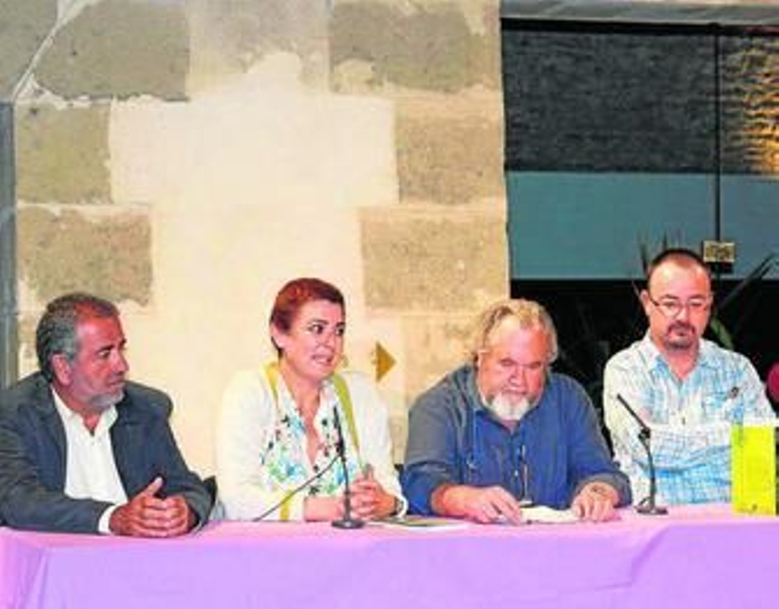 Cano Peinado, Ángeles Caso, Manuel Monreal y Martín Cuenca.