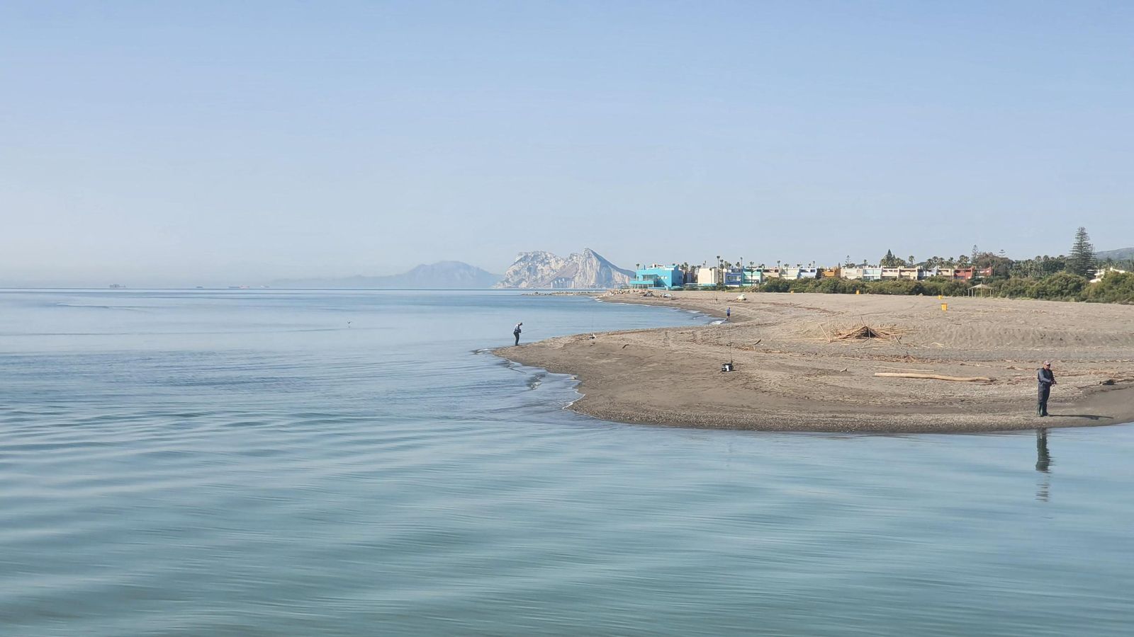 La desembocadura del río Guadiaro.
