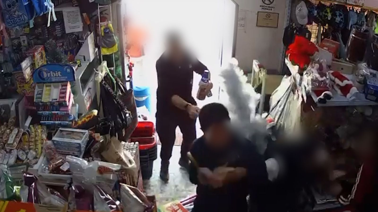 Captura del vídeo del robo.