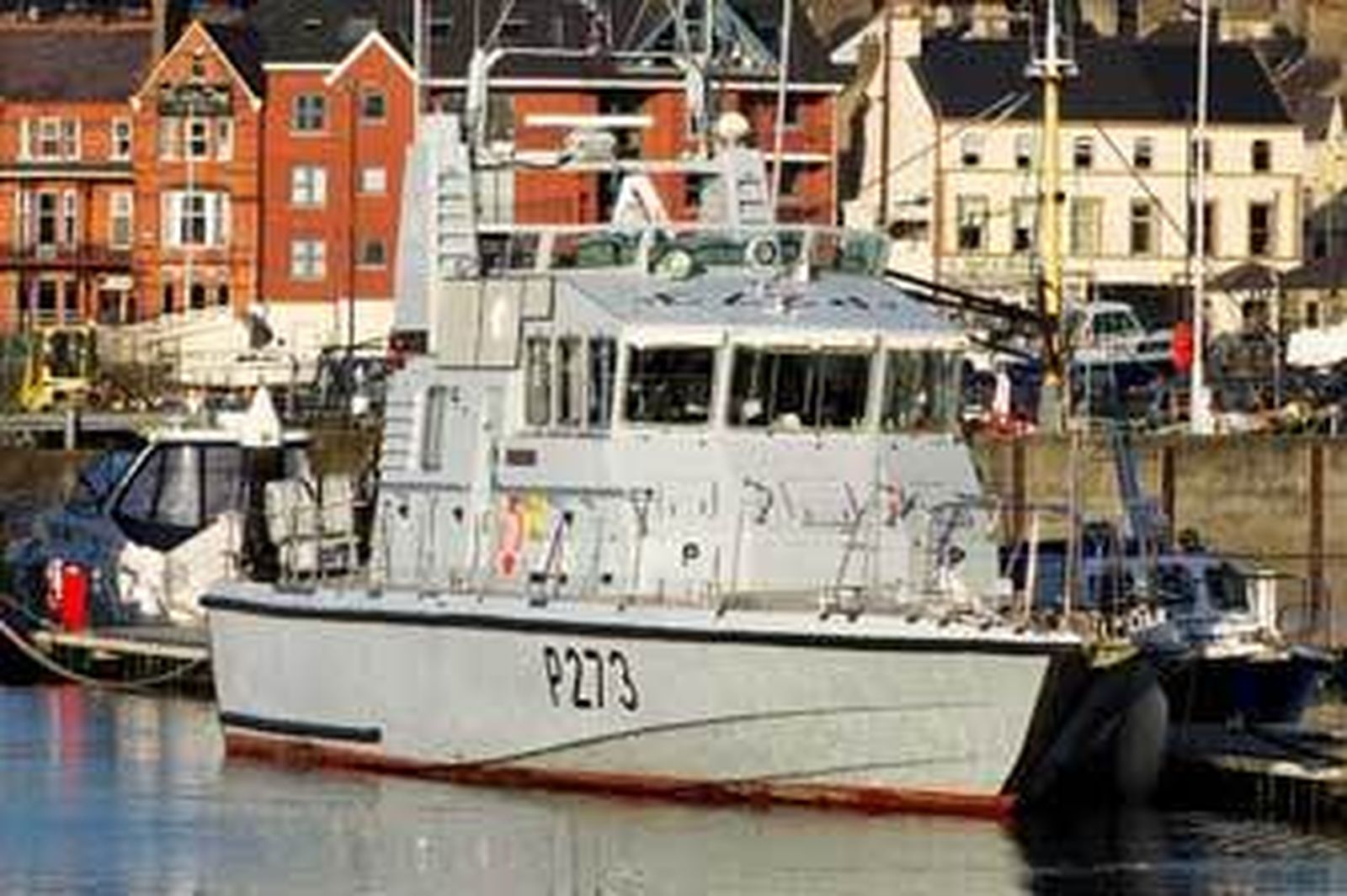 El HMS Pursuer, uno de los barcos que ha estado en Gibraltar.