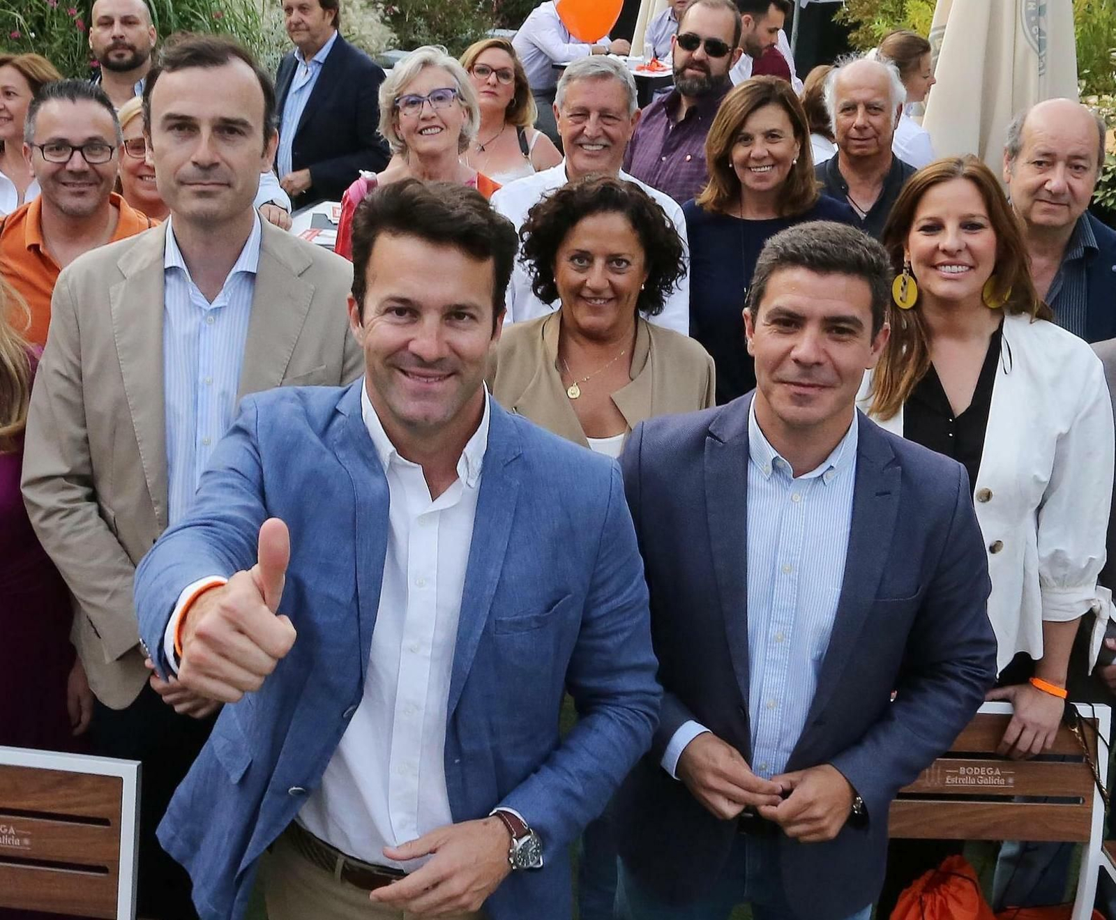 De izquierda a derecha, Manuel Méndez, Carlos Pérez, Sergio Romero y Estefanía Brazo.