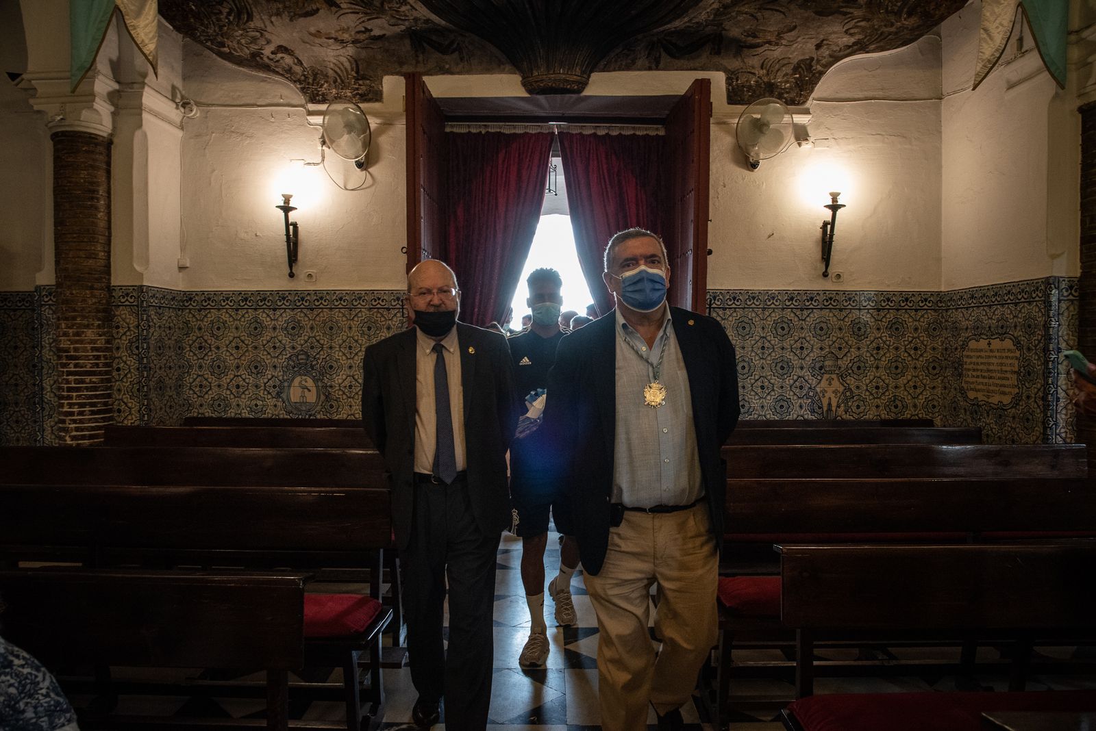 Imágenes de las ofrendas institucionales a la Virgen de La Cinta