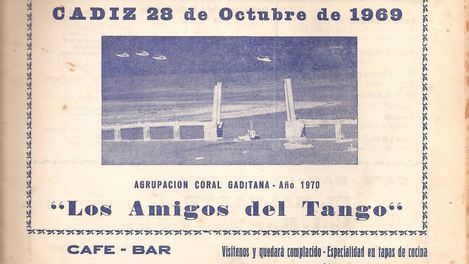 Portada del libreto de 'Los amigos del tango'
