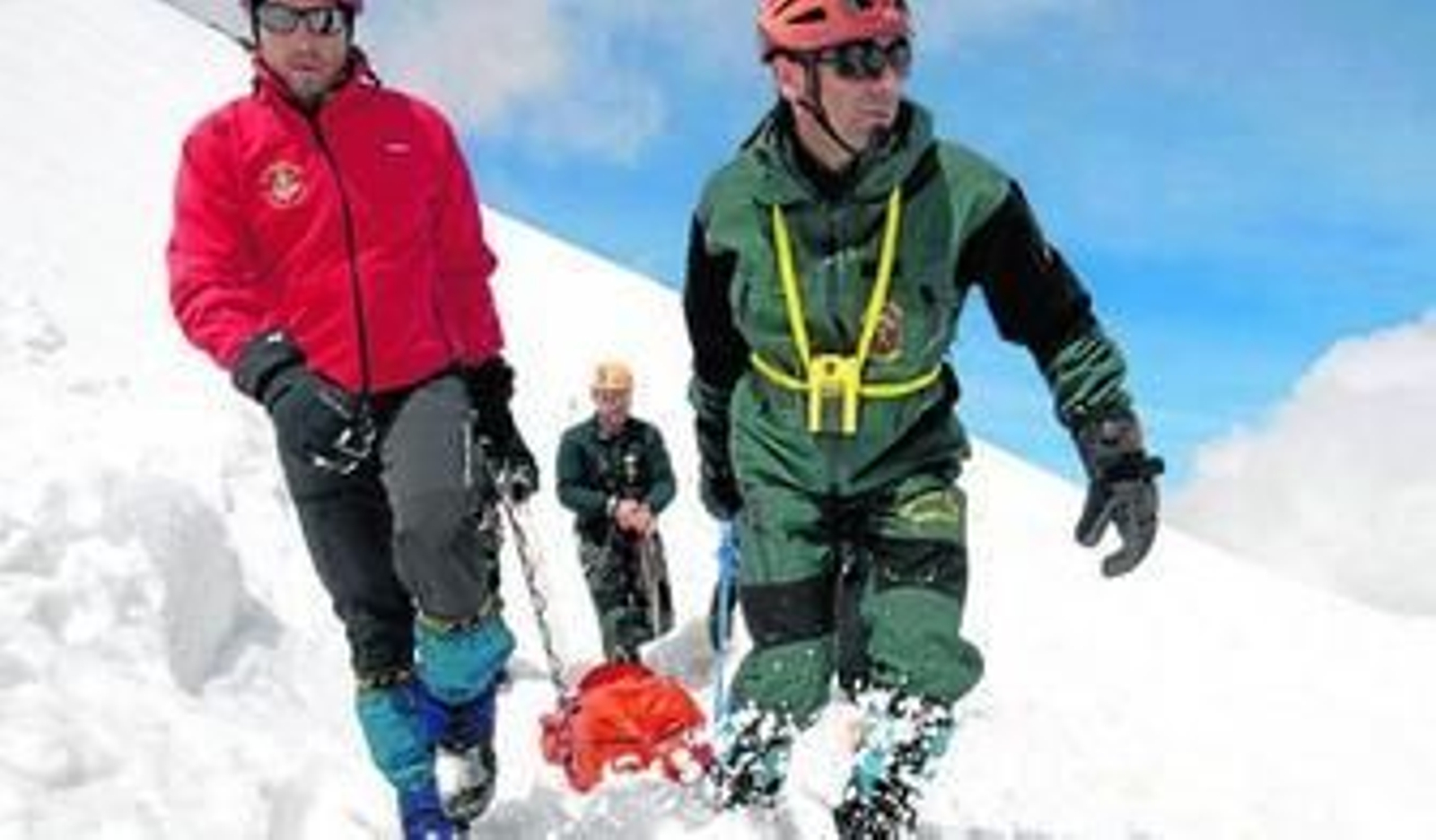 Imagen de un simulacro de rescate en la Sierra.